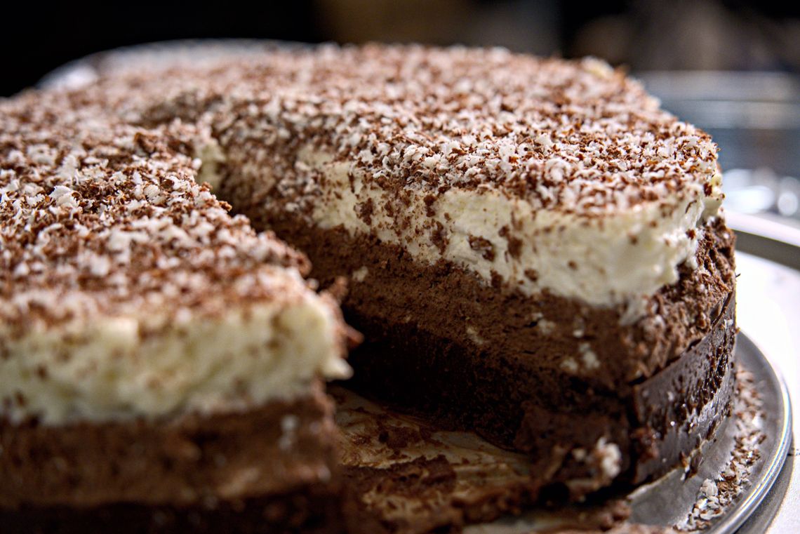 Triple Chocolate Mousse Cake